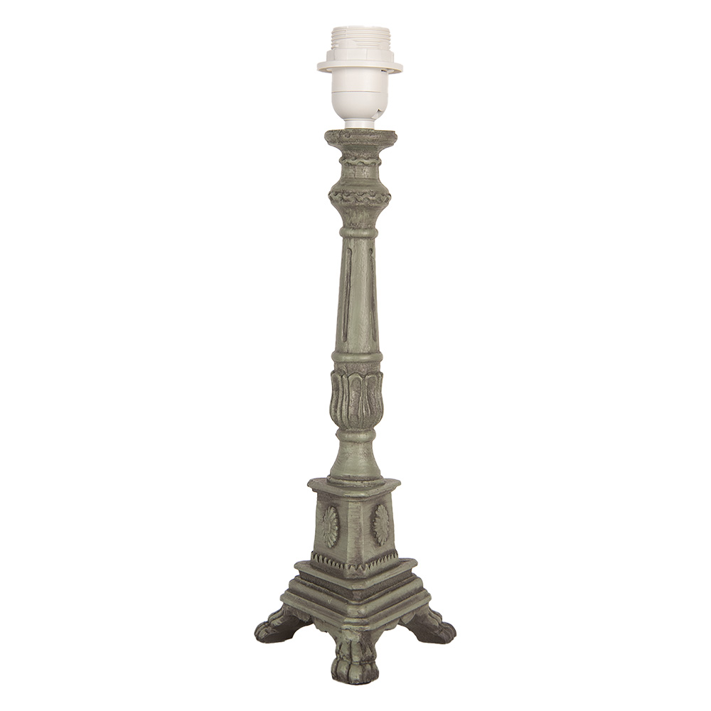 [6LMP795] Lampenfuss Grün 14x14x42 cm E27/max 1x60W