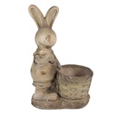 Vaso Porta Pianta Marrone 38x22x49 cm