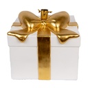 Weihnachtsbaumständer Weiß Goldfarbig 36x35x33 cm