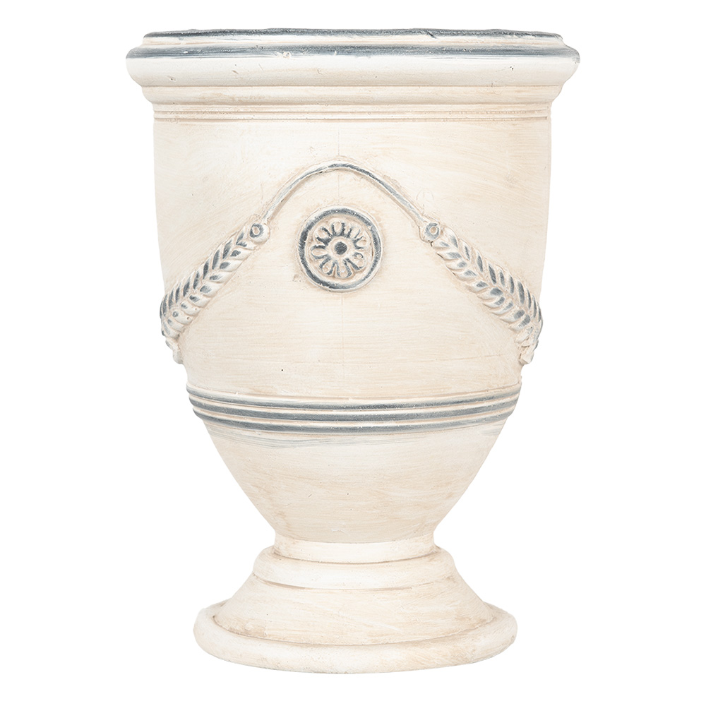 [6MG0121] Flower Pot Inside Beige Grey Ø 23x31 cm