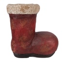 Decorazione Natalizia Stivale Rosso Beige 28x18x30 cm