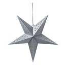 Decorazione Natalizie Stella Color argento 45x15x45 cm