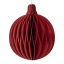 Decorazione Natalizie Palla di Natale di carta Rosso Ø 8x10 cm