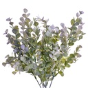 Decorative Artificial Branch Green Purple 12x12x35 cm