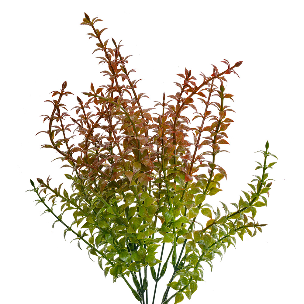 [6PL0253] Decorative Artificial Branch Green Brown 10x10x40 cm