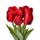 Artificial Flower Red Green 10x10x32 cm