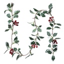 Artificial Flower Green Red 170 cm