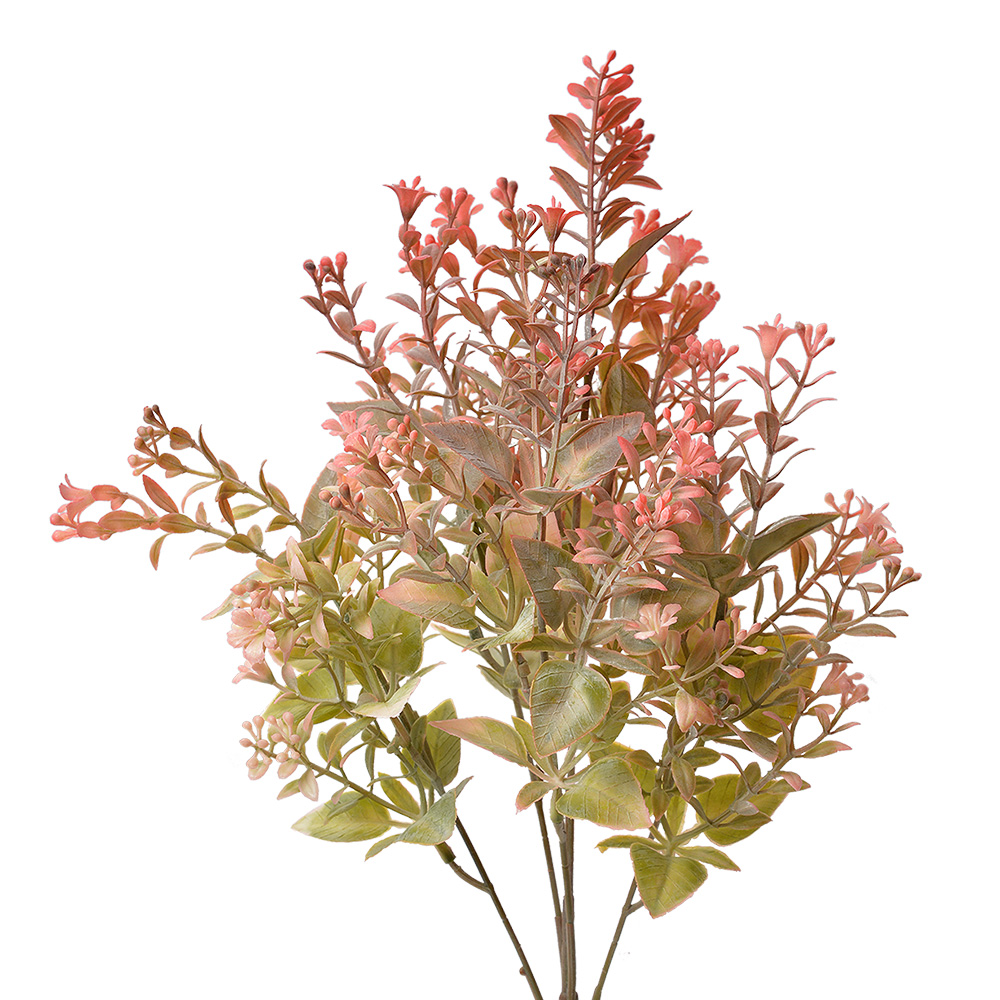 [6PL0295] Decoratie tak met bloemen 13x10x 42 cm