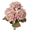 Artificial Flower Hydrangea Pink Green 18x16x44 cm