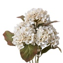 Fleur artificielle Hortensia Blanc Vert 18x16x44 cm