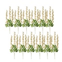 Branche de décoration avec fleurs (set 12) Jaune 30x12x110 cm