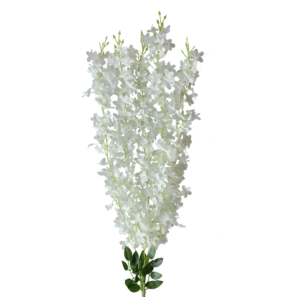 Decoratie tak met bloemen 6x6x80 cm
