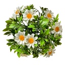 Decorative ball artificial flower Daisy White Green Ø 12 cm