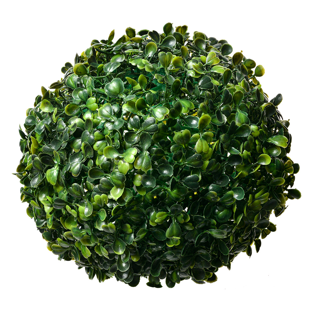 [6PL0325M] Decoratie kunststof bol buxus Ø 20 cm