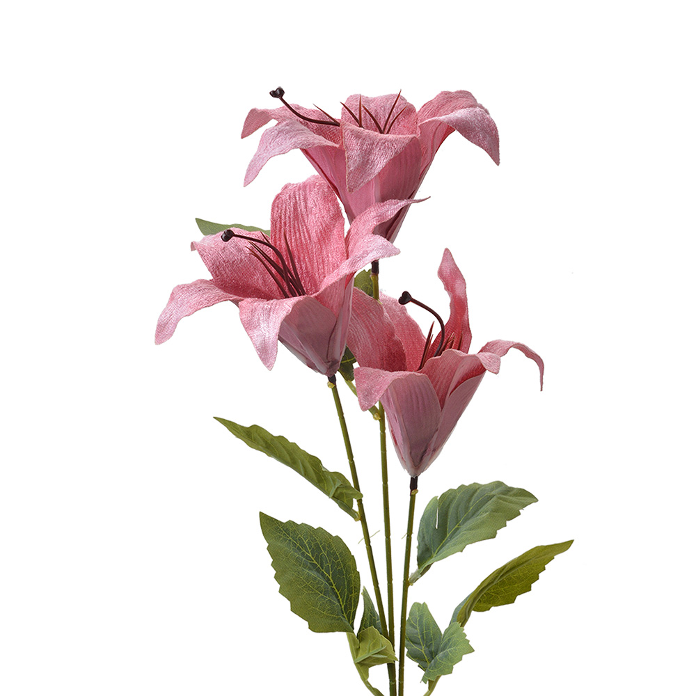 [6PL0337P] Decoratie tak met bloemen 15x10x72 cm