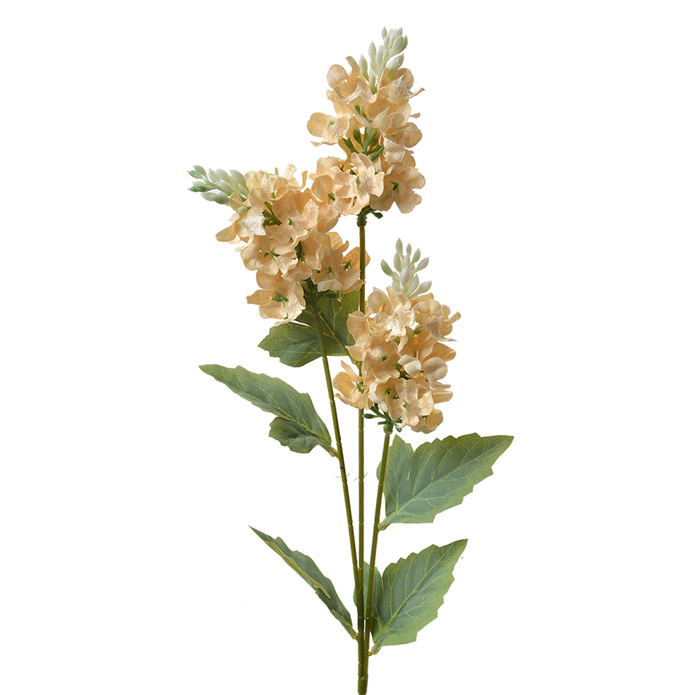 [6PL0338W] Decoratie tak met bloemen 12x5x71 cm
