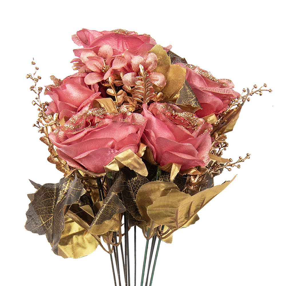 [6PL0340] Kunstbloem bos rozen 18x15x50 cm