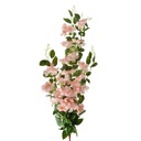 Deko Ast mit Blumen Rosa Grün 25x15x88 cm