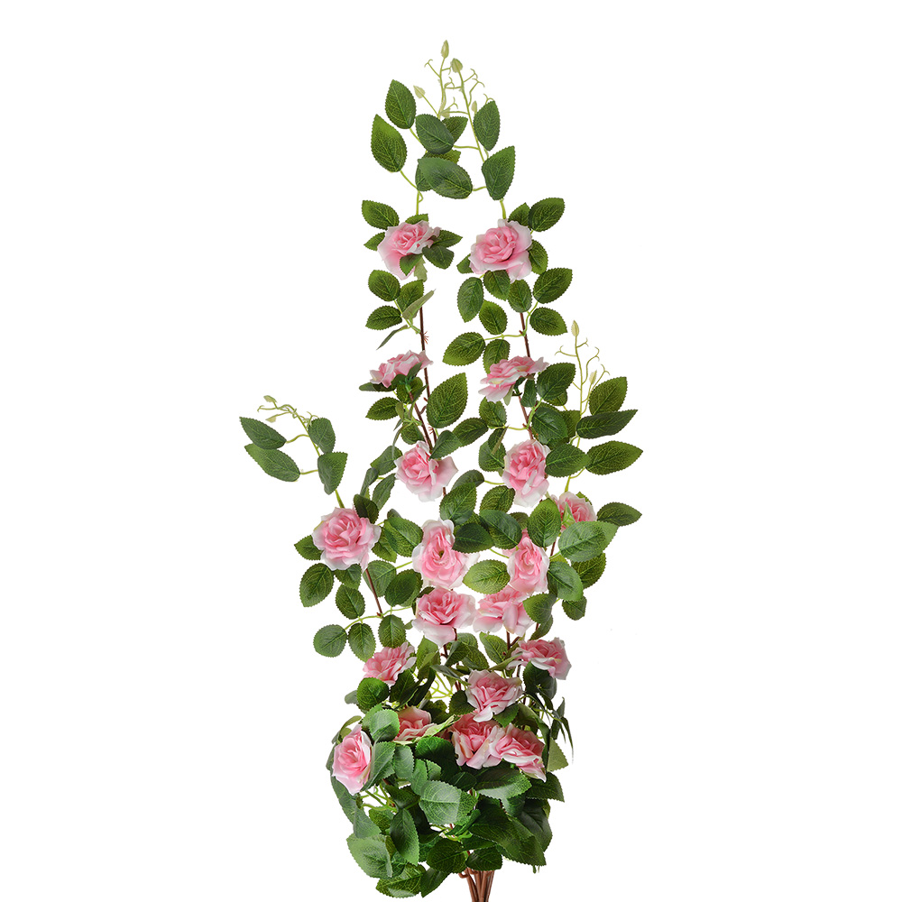 Decoratie tak met bloemen 25x15x87 cm