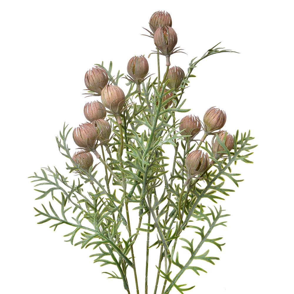 Decoratie tak met bloemen 16x16x47 cm