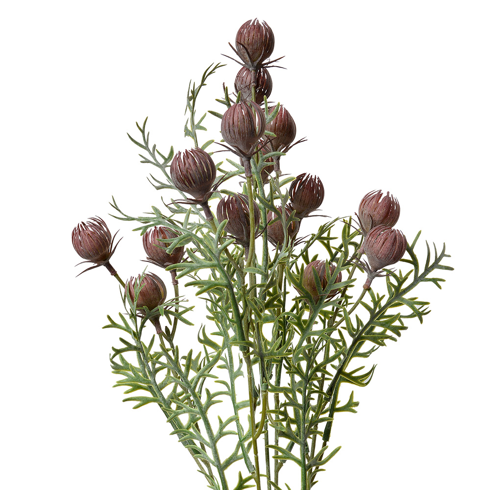 [6PL0349PA] Decoratie tak met bloemen 16x16x47 cm
