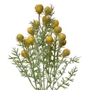 Deko Ast mit Blumen Gelb Grün 16x16x47 cm
