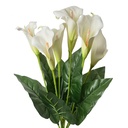 Branche de décoration avec fleurs Blanc Vert 27x25x60 cm