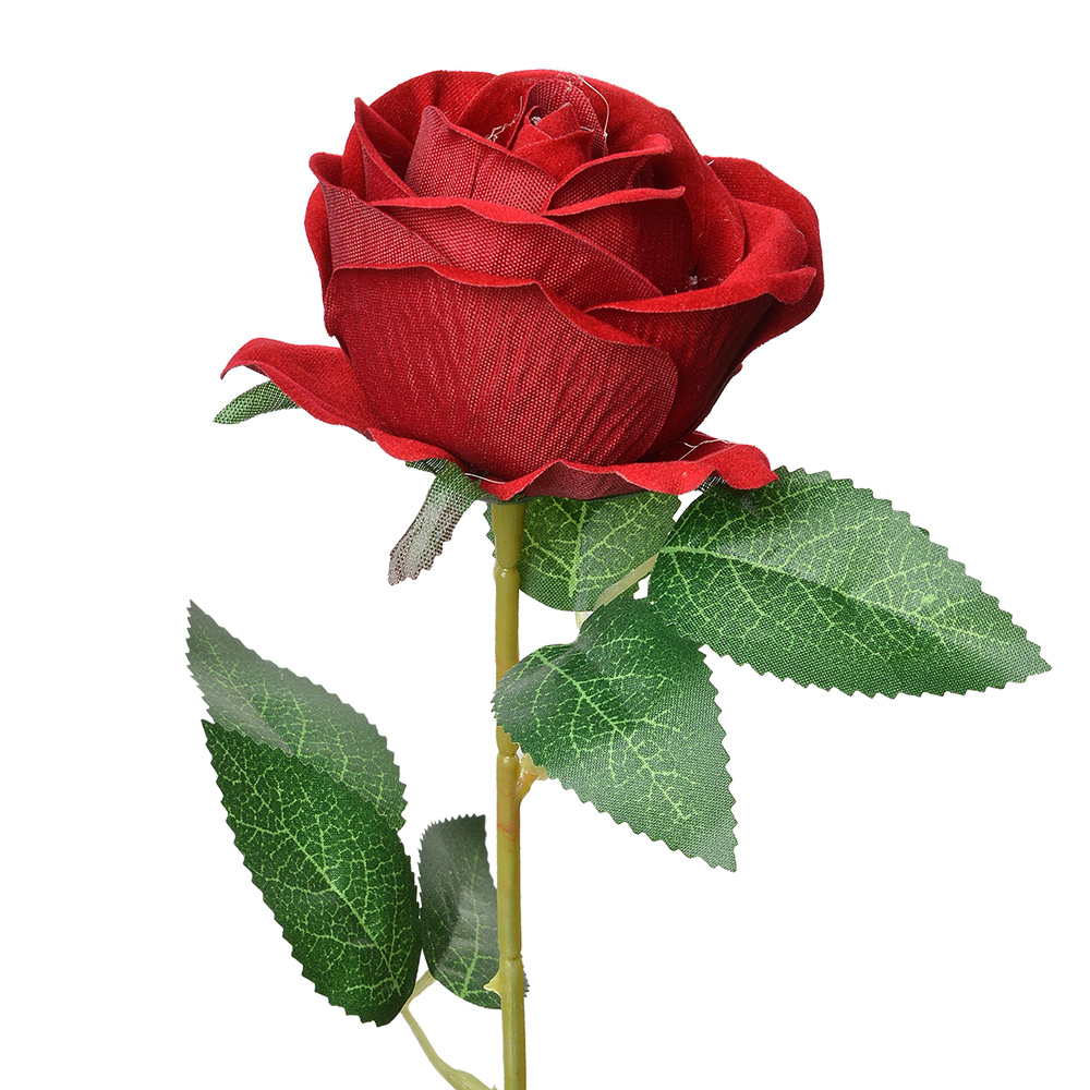 Kunstbloem roos 8x8x50 cm