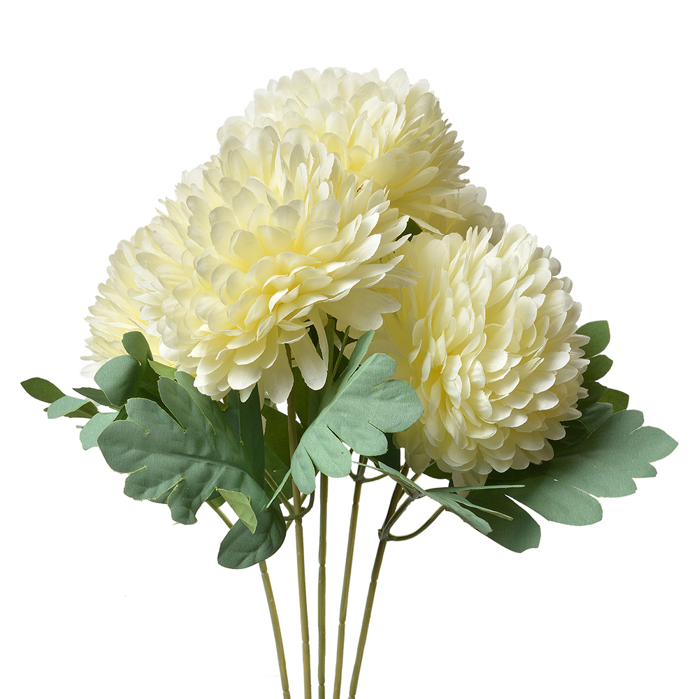 [6PL0362W] Decoratie tak met bloemen 22x14x43 cm