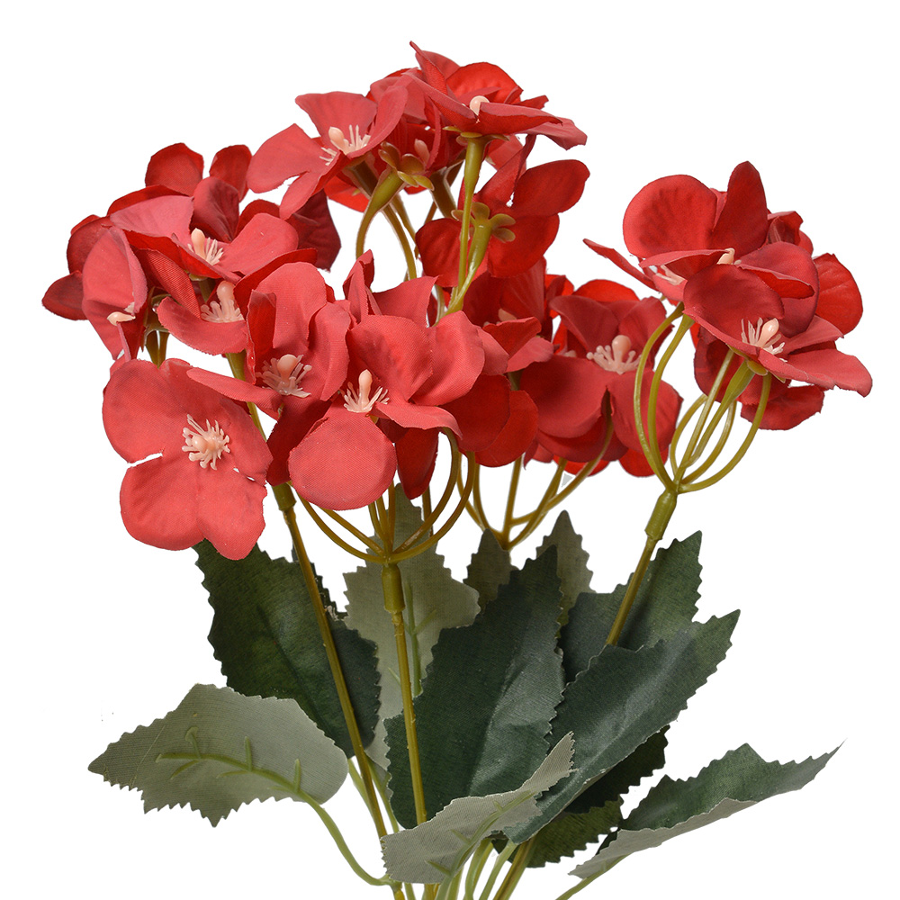 [6PL0364R] Decoratie tak met bloemen 16x12x30 cm