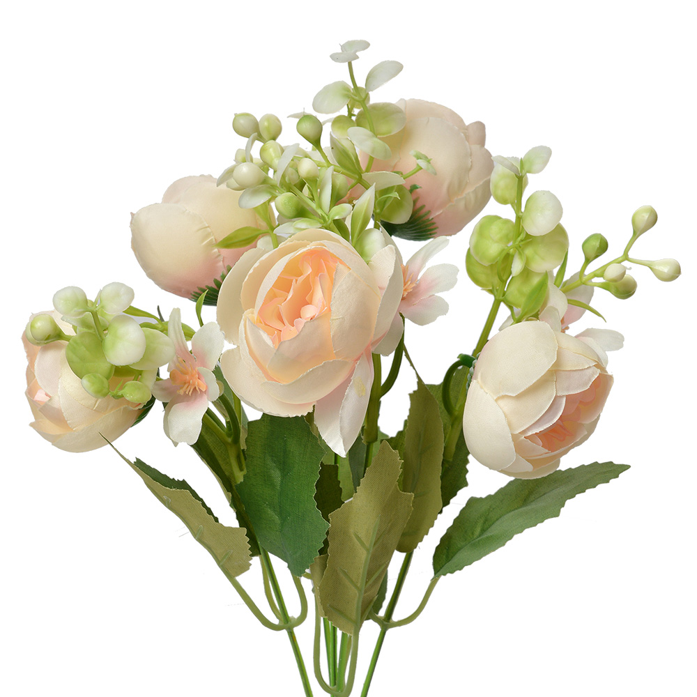 [6PL0368] Decoratie tak met bloemen 15x13x33 cm