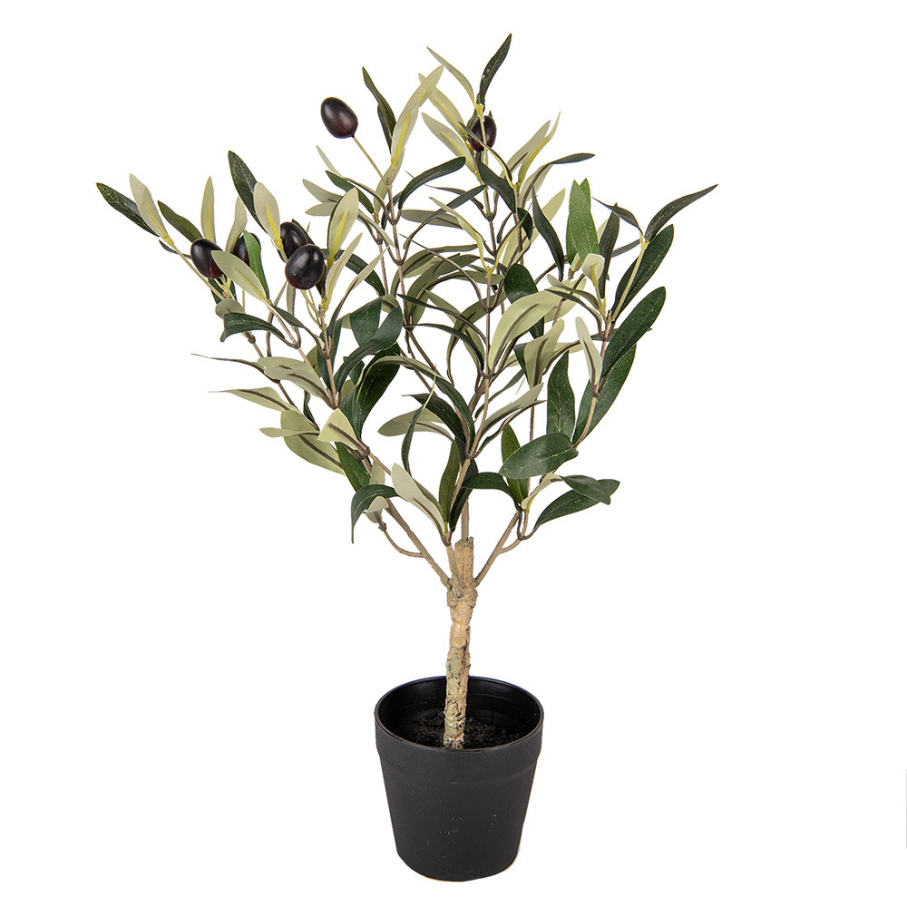 [6PL0370] Decoratie olijf boom 15x15x50 cm