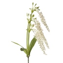 Decorative Artificial Branch with flowers White Green 14x10x82 cm