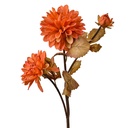 Kunstblumen Orange Braun 10x10x66 cm