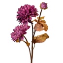 Kunstblumen Violett Braun 10x10x66 cm