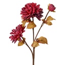 Artificial Flower Red Brown 10x10x66 cm