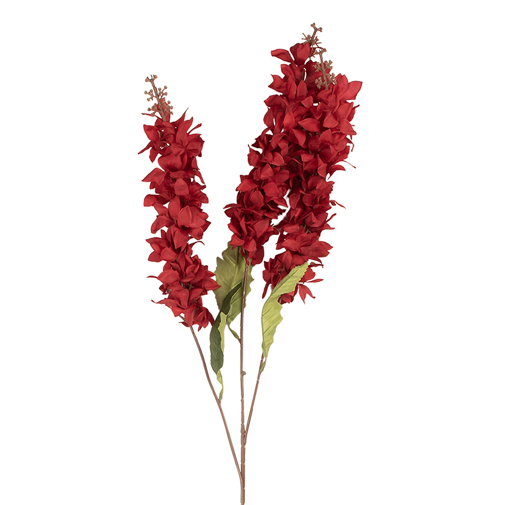 [6PL0398R] Decoratie tak met bloemen 8x6x85 cm