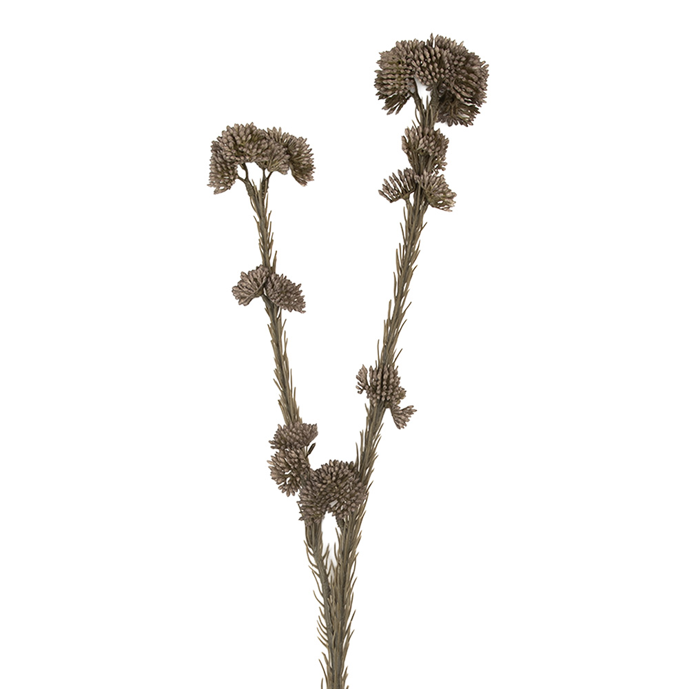 Decoratie tak met bloemen 6x6x58 cm