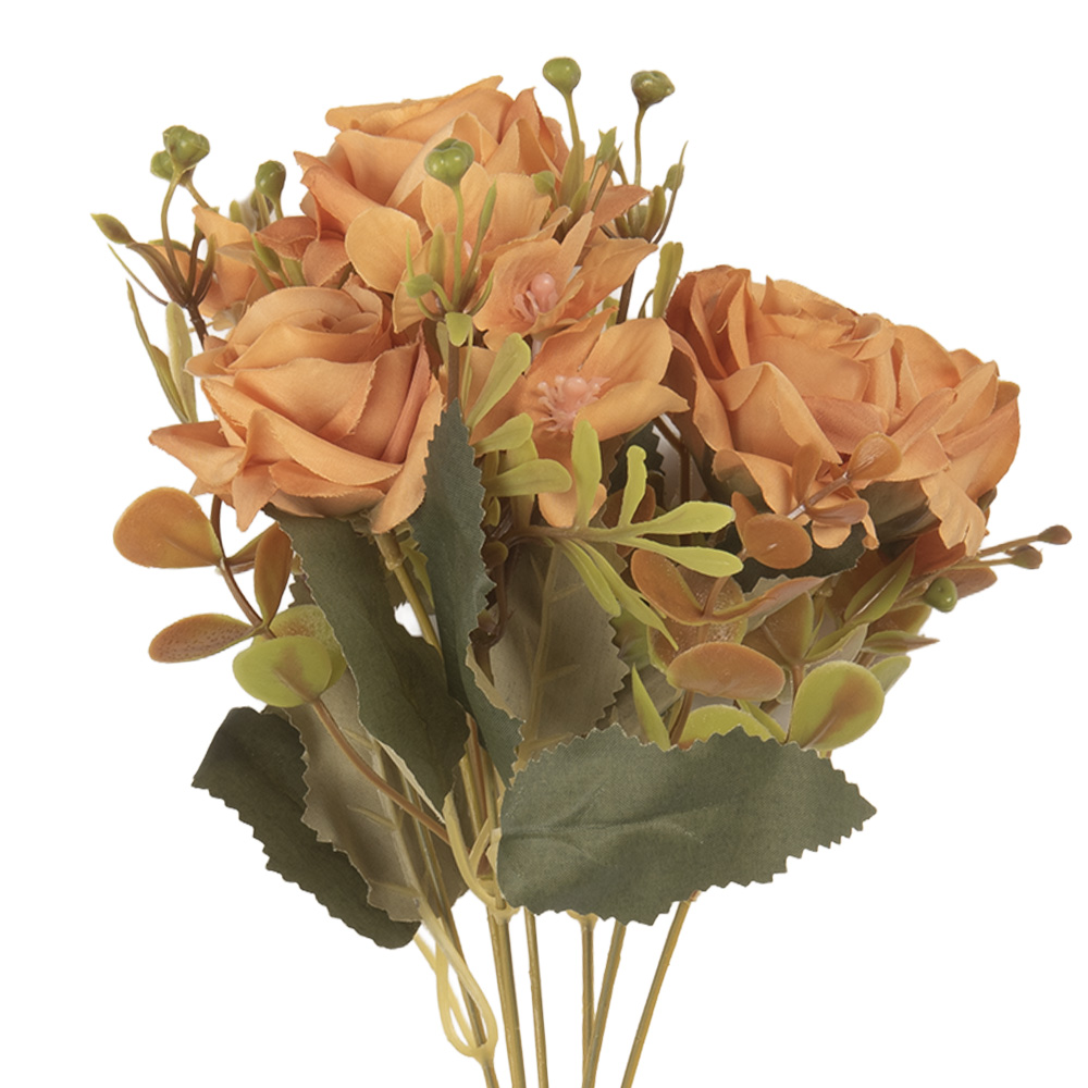 [6PL0401O] Decoratie tak met bloemen 12x10x29 cm