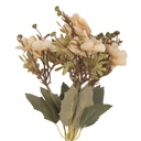 Deko Ast mit Blumen Beige Grün 10x10x32 cm