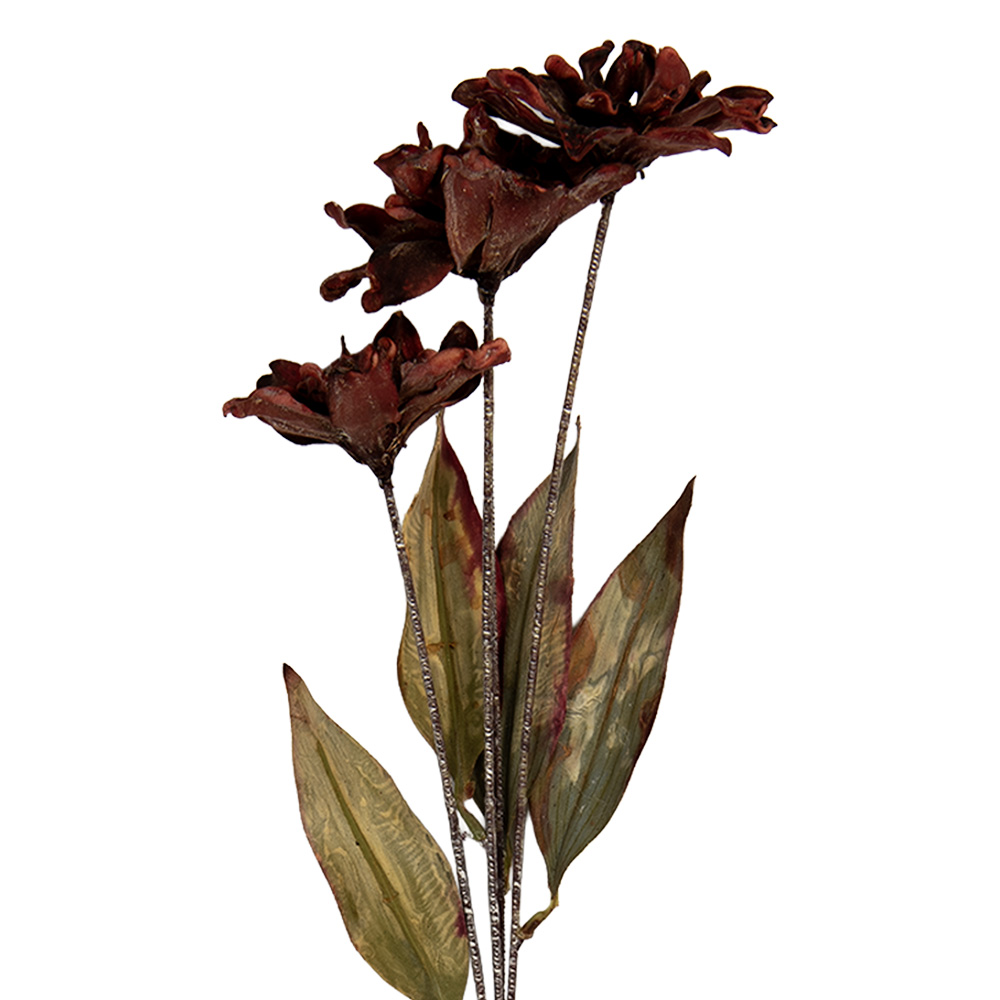 Decoratie tak met bloemen 8x5x60 cm