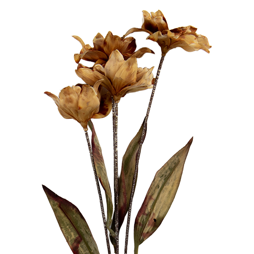 Decoratie tak met bloemen 8x5x60 cm