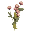 Deko Ast mit Blumen Rosa Grün 10x10x63 cm