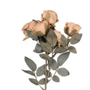 Decorative Artificial Branch with flowers Brown Green 8x13x43 cm
