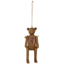 Anhänger Schmuck Braun Bär 4x3x10 cm
