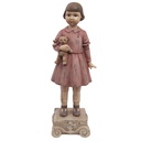 Decoration Statue Girl Pink 9x7x24 cm