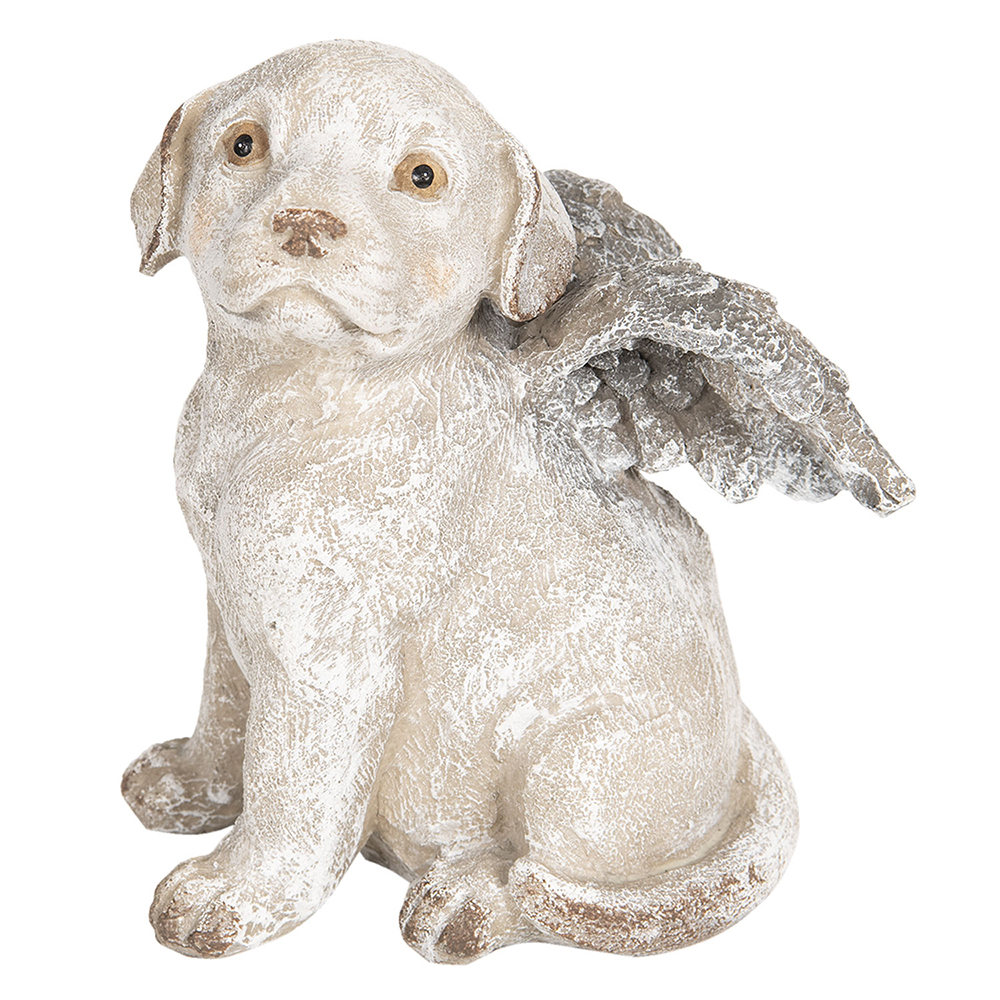 [6PR2659] Decoratie hond met vleugels 16x13x20 cm
