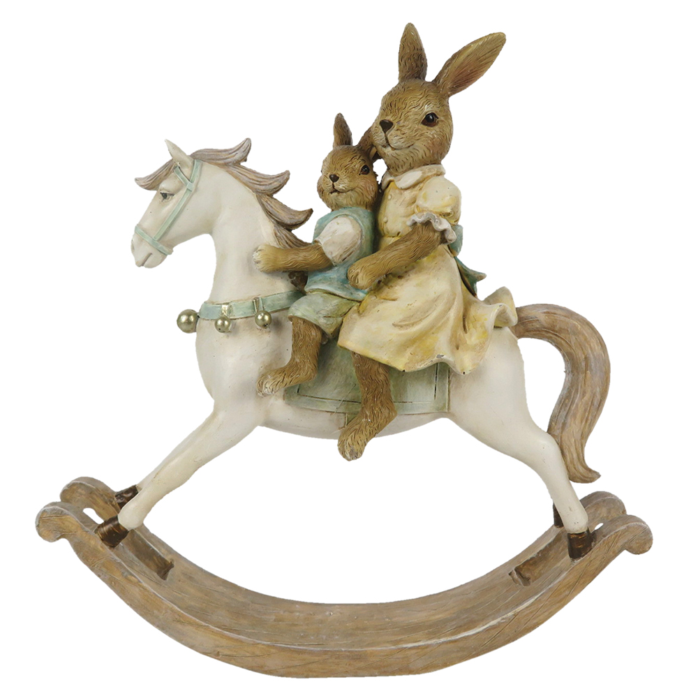 [6PR3276] Decoratie konijnen 19x5x20 cm