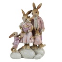 Deko Kaninchen Rosa, Beige 11x6x18 cm