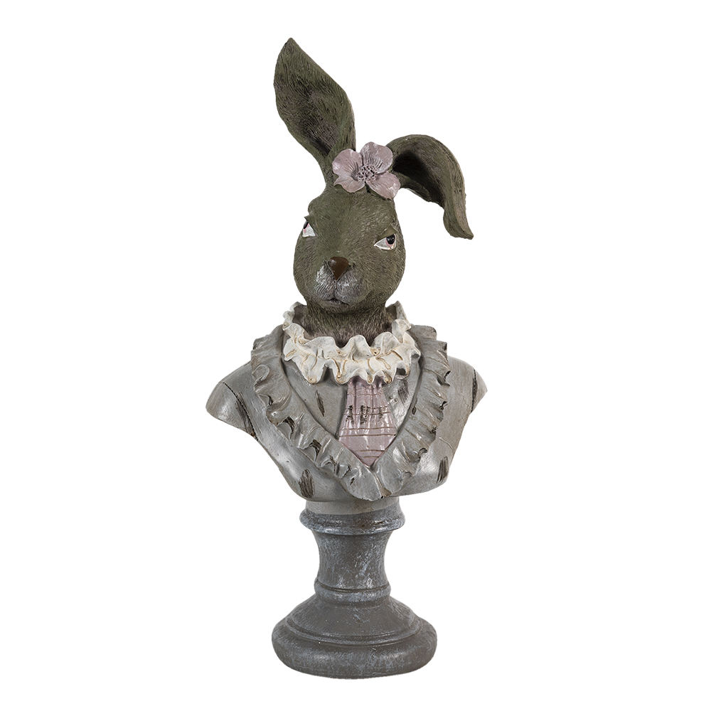 Decoratie konijn 12x12x32 cm